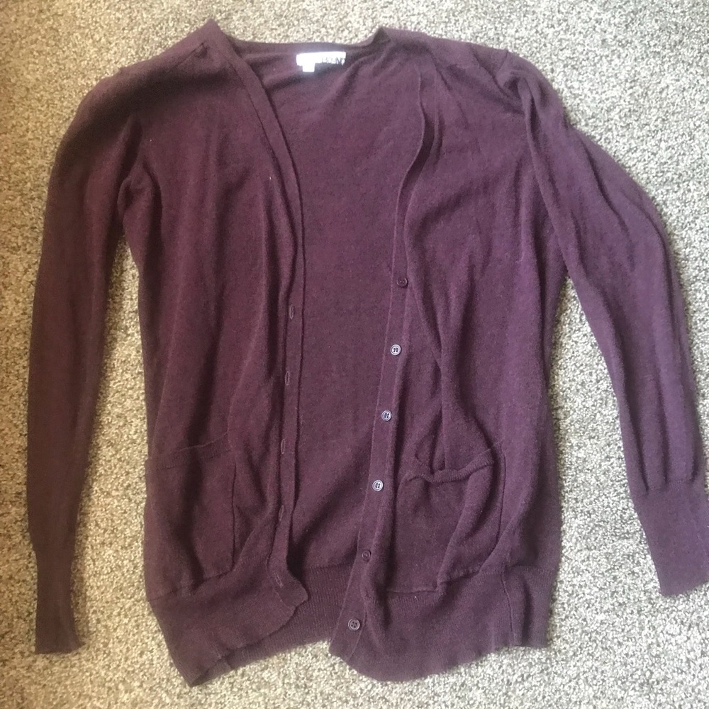 Lightweight purple cardigan